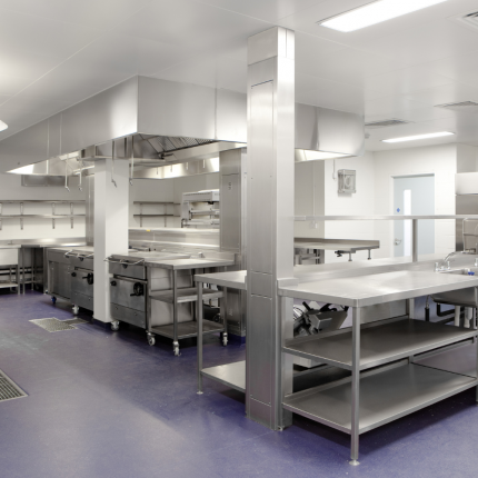 commercial kitchen stainless steel